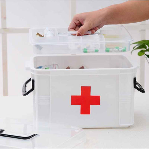 Premium Double - Layer Medicine Storage Box - Akaasi