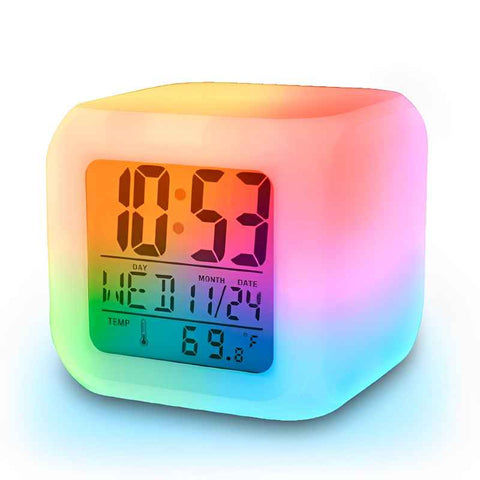 Dice Shape LED Digital Alarm Clock - Akaasi