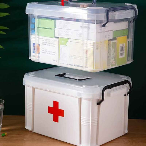 Premium Double - Layer Medicine Storage Box - Akaasi