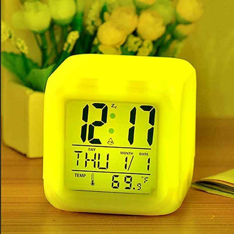 Dice Shape LED Digital Alarm Clock - Akaasi