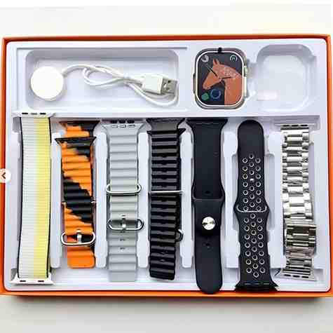 Big Infinite Display Smart Watch with 7 Straps - Akaasi