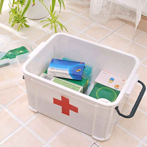 Premium Double - Layer Medicine Storage Box - Akaasi