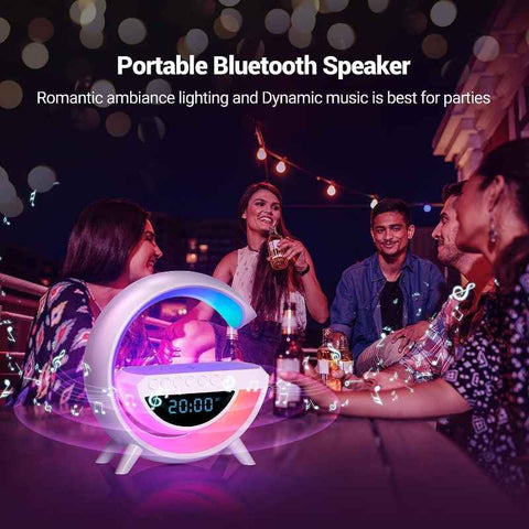 BT - 3401 LED Wireless Charging Bluetooth Speaker - Akaasi