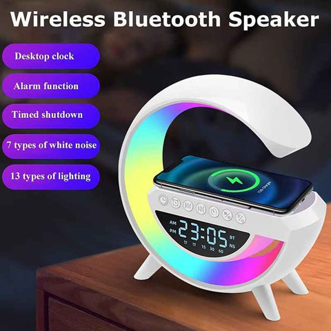 BT - 3401 LED Wireless Charging Bluetooth Speaker - Akaasi