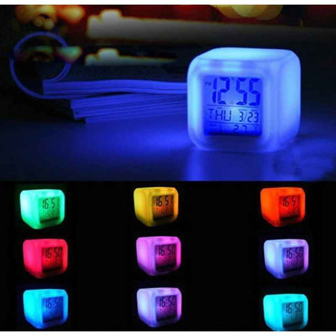 Dice Shape LED Digital Alarm Clock - Akaasi