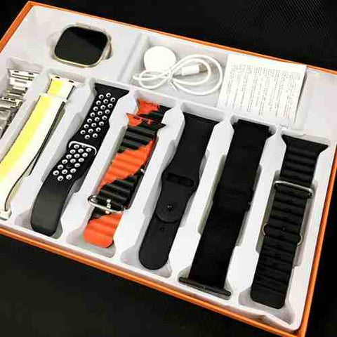 Big Infinite Display Smart Watch with 7 Straps - Akaasi