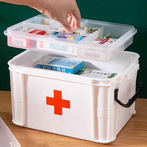 Premium Double - Layer Medicine Storage Box - Akaasi