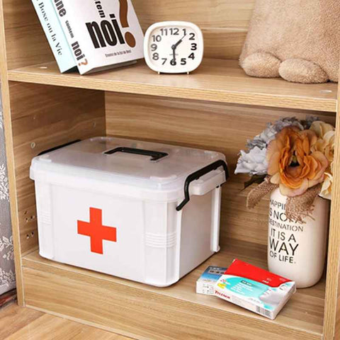 Premium Double - Layer Medicine Storage Box - Akaasi