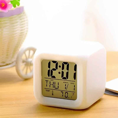 Dice Shape LED Digital Alarm Clock - Akaasi
