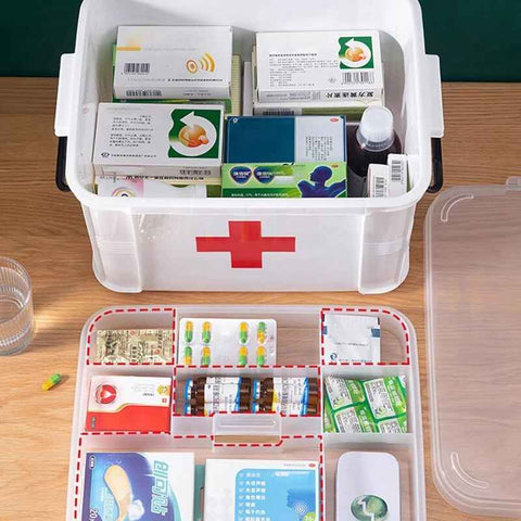 Premium Double - Layer Medicine Storage Box - Akaasi