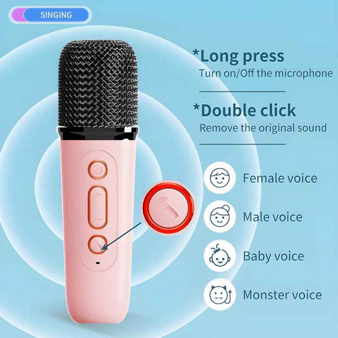 Y1 Mini Karaoke Microphone Speaker Set - Akaasi