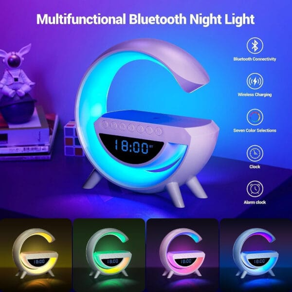 BT-3401 LED Wireless Charging Bluetooth Speaker - Image 3