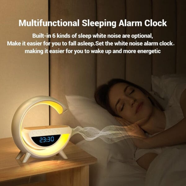 BT-3401 LED Wireless Charging Bluetooth Speaker - Image 6