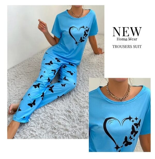 Butterfly Printed Women’s Nightwear - Image 7