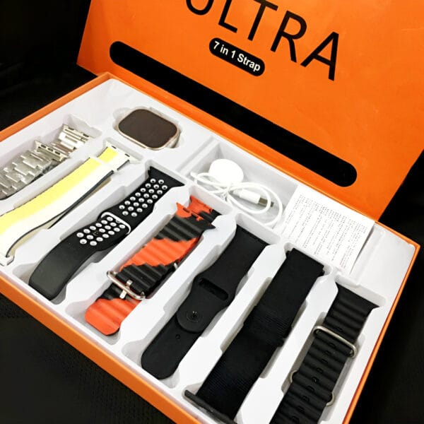 Ultra 7-in-1 Smart Watch with 7 Straps – Infinite Display