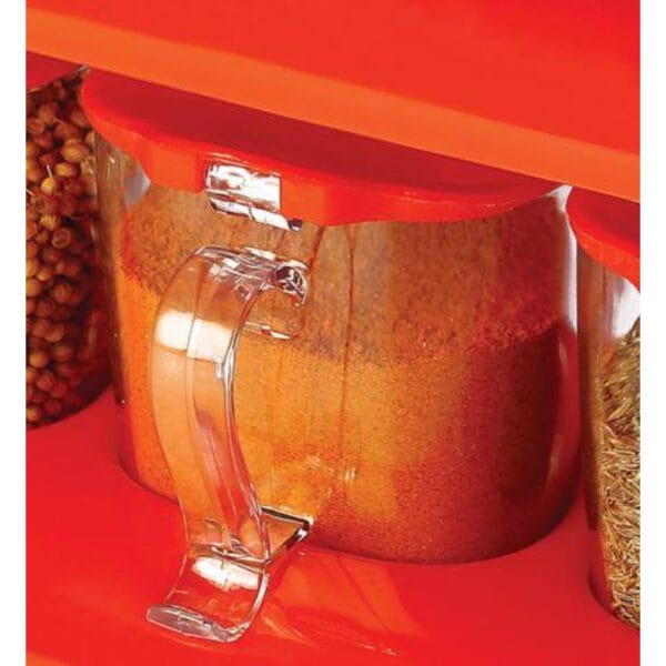 6-Piece Acrylic Spice Rack Jar Set (200g Capacity) - Image 2