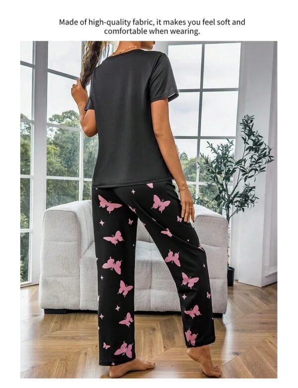 Butterfly Printed Women’s Nightwear - Image 4